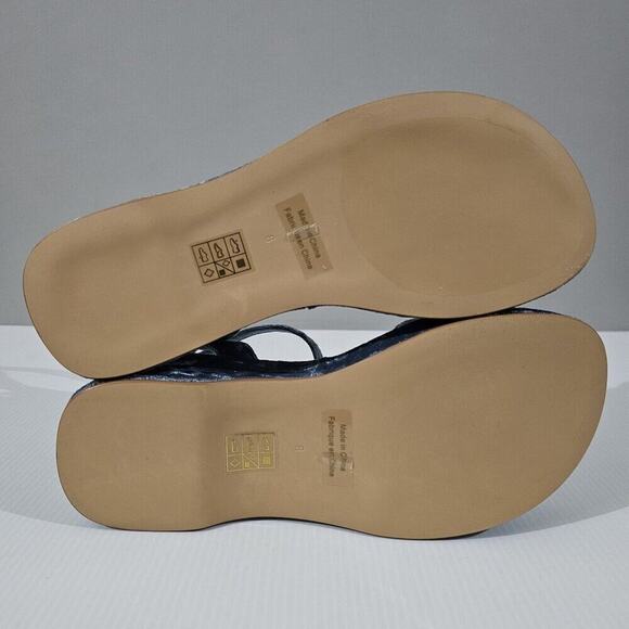 NEW Jeffrey Campbell Activate Sandal Chunky Platform Blue Crushed Velvet Size 8 - Picture 11 of 13